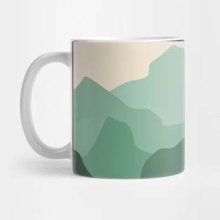 Minimalistic Abstract Snow Mountains Mug